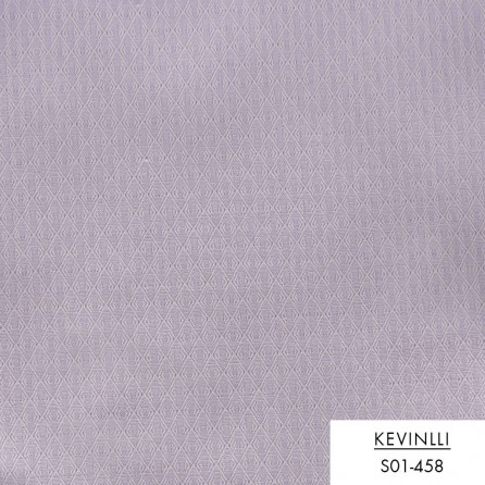 S01.458 Kevinlli S1 - Sơmi Cotton & Modal - Tím Hoa Văn